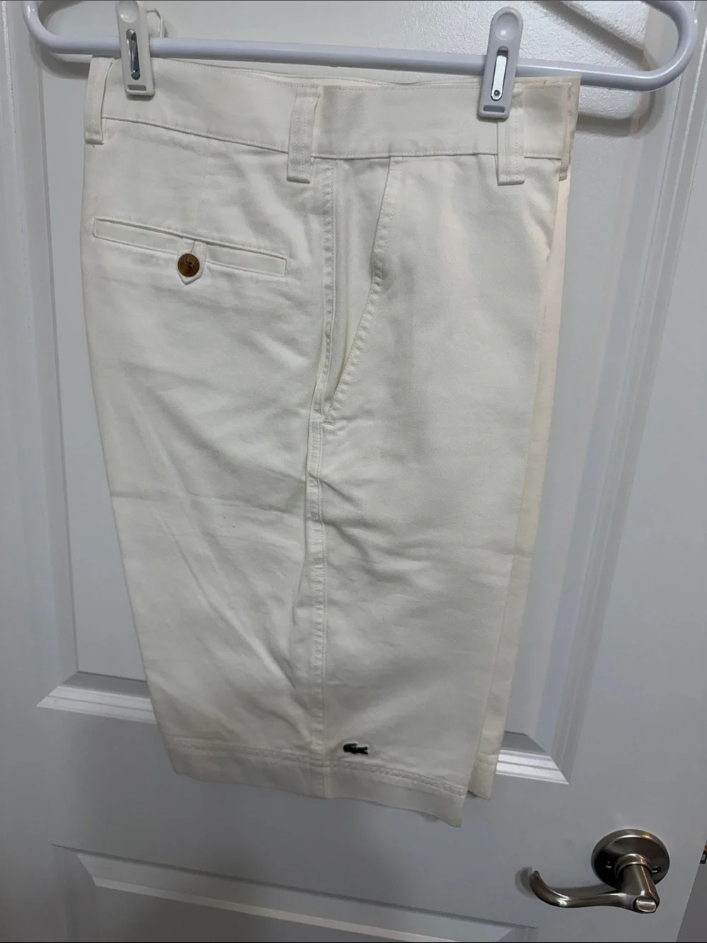 Lacoste Men's Off-White Chino Shorts